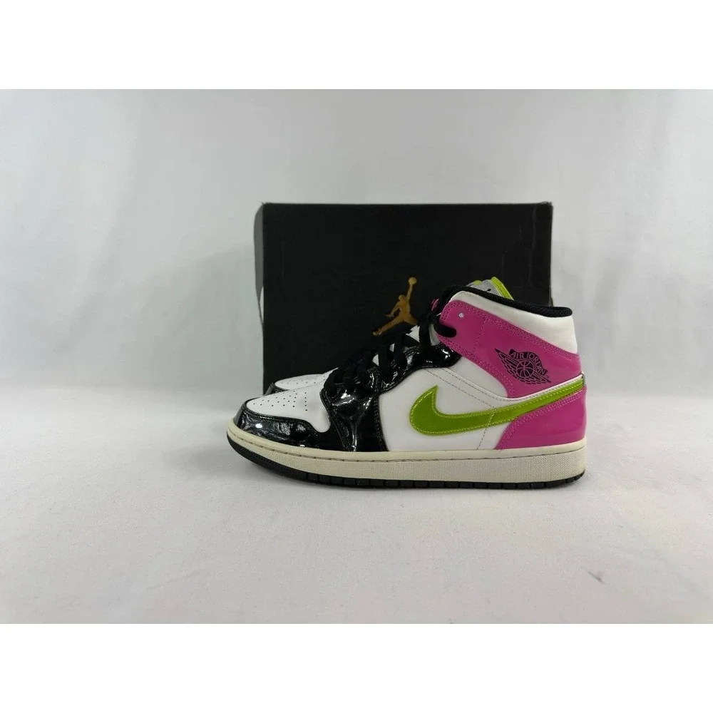 Nike Air Jordan 1 Mid SE 'Cyber Active Fuchsia' CZ9834-100 Men's Size 8.5